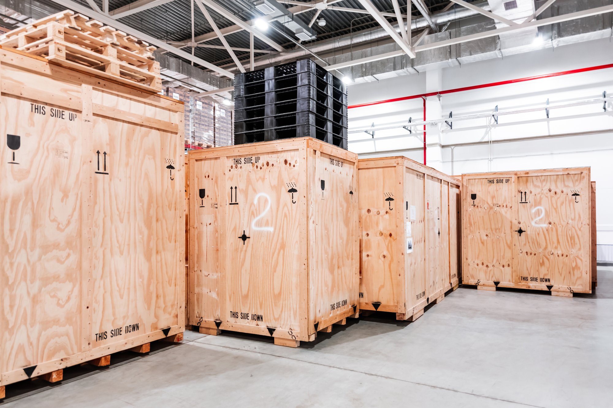Shipping Logistics - wooden crates